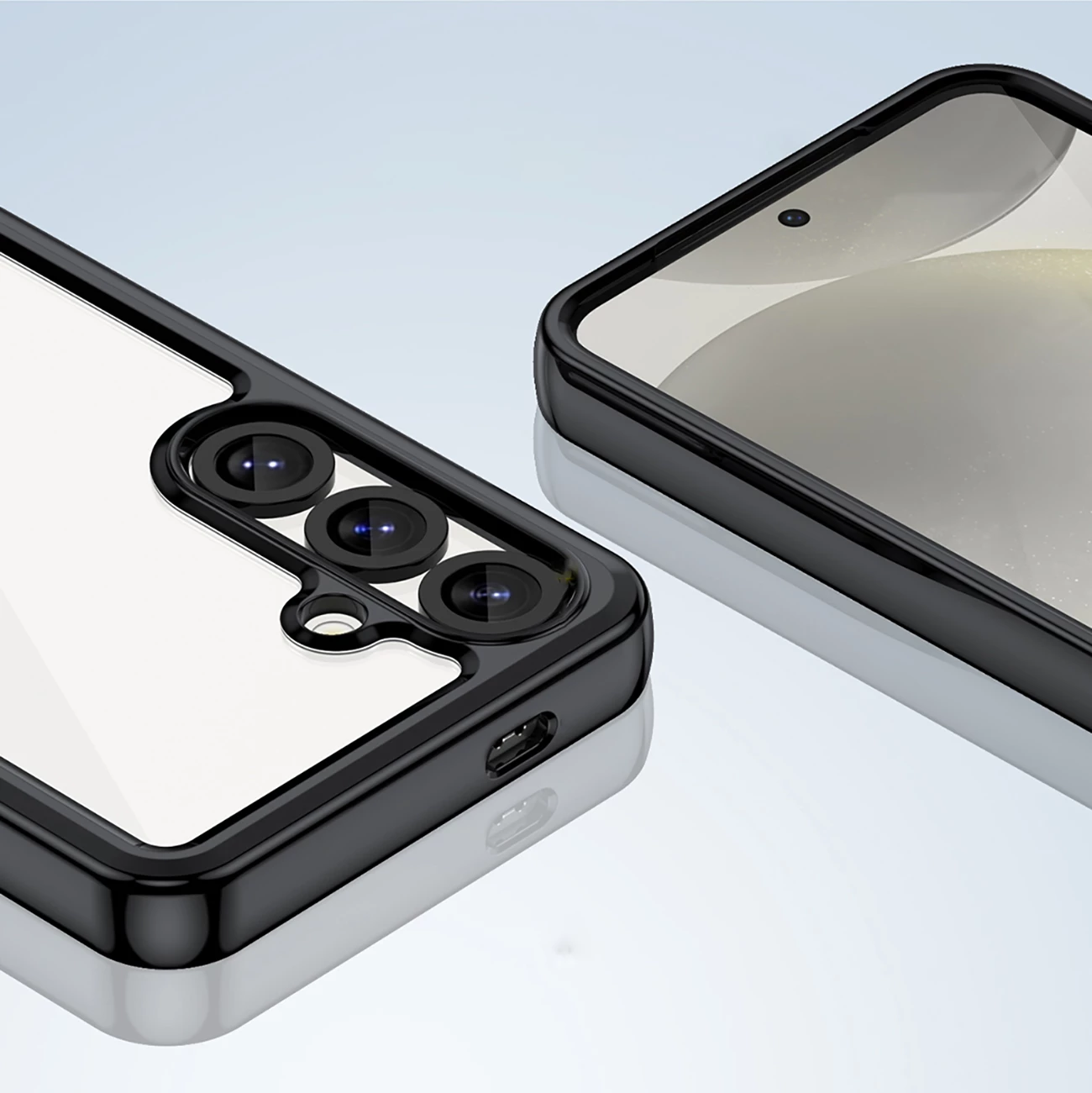 Mbështjellës Hurtel Outer Space Case për Samsung Galaxy S25 Edge, TPU/PC, i zi