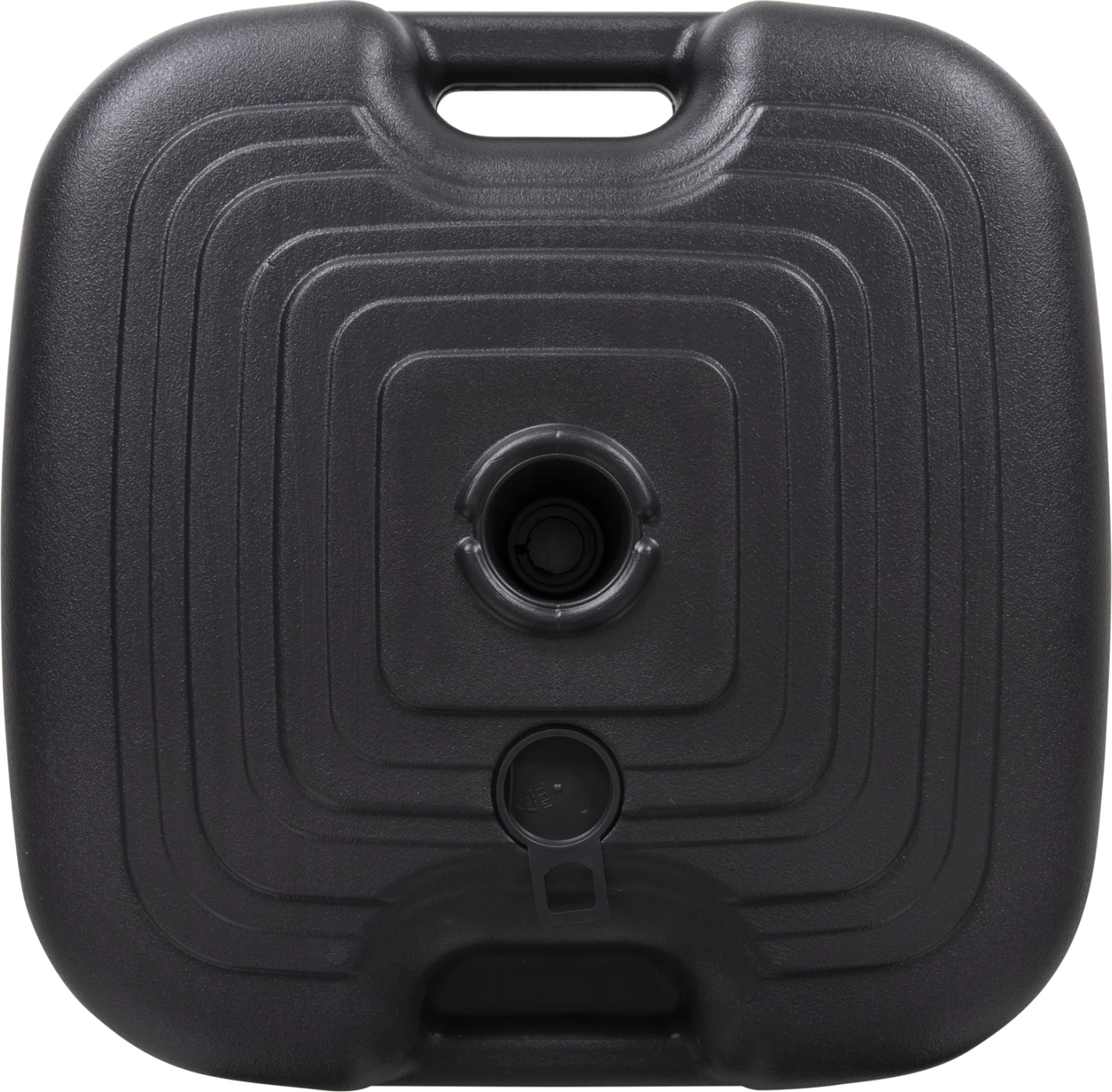 Bazë plastike për ombrellë me dorezë, SOLBAS FH6112.02, ngjyrë antracit, për shtyllë 20/38mm, 45x11H cm