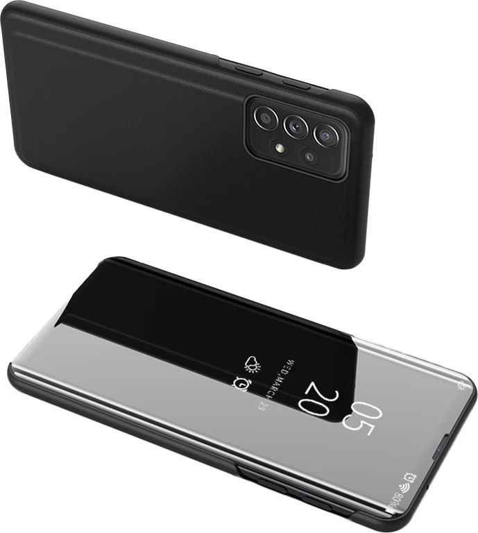 Mbështjellës Hurtel Clear View Case Flip Cover për Samsung Galaxy A33 5G, zi