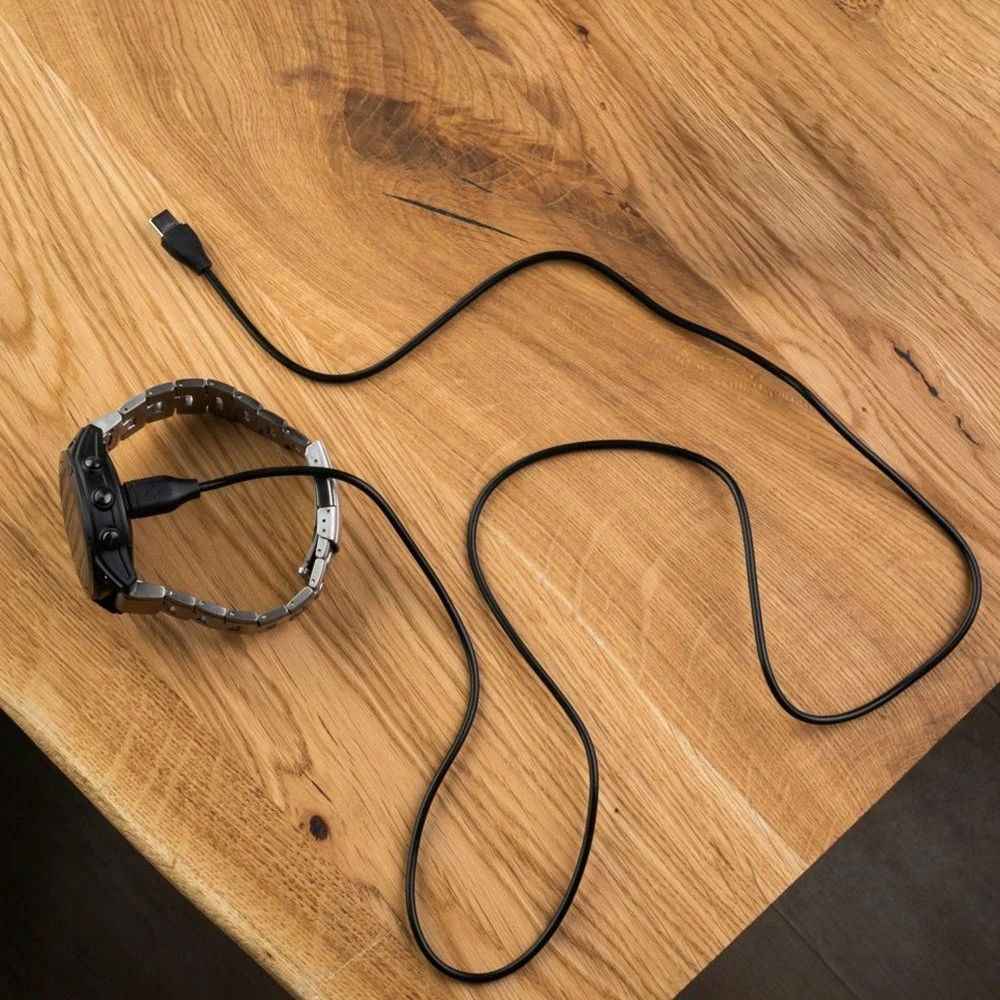Kabllo karikimi USB-C Fixed FIXDW-796-C 1m për Garmin Fenix/Epix/Venu/Vivoactive/Forerunner, e zezë