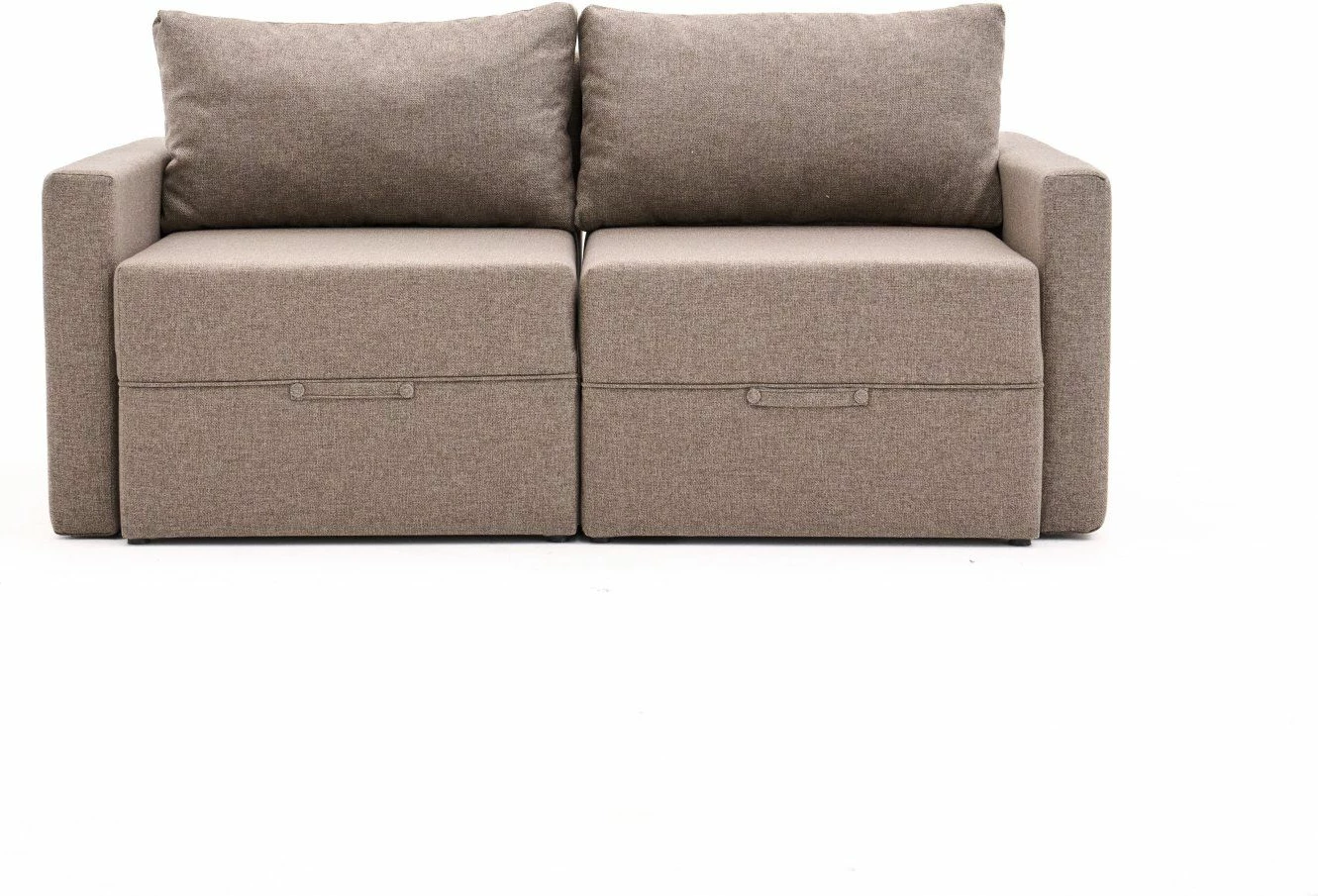 Divan-krevet dy vendësh, ngjyrë kafe, Saros