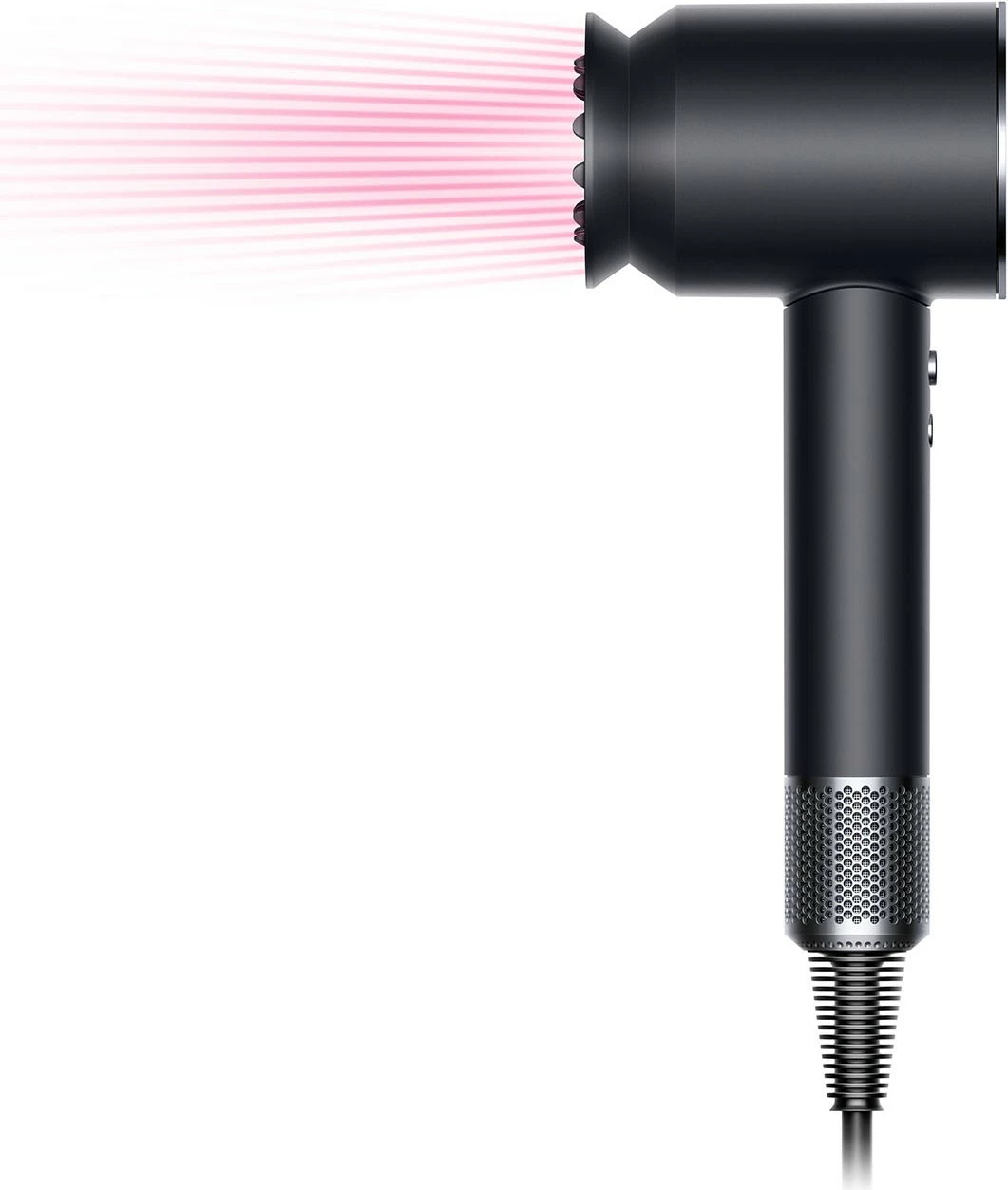 Tharëse flokësh Dyson Supersonic, 1600W, 4 nivele nxehtësie, 3 shpejtësi, koncentrator & difuzer, e zezë/nickel