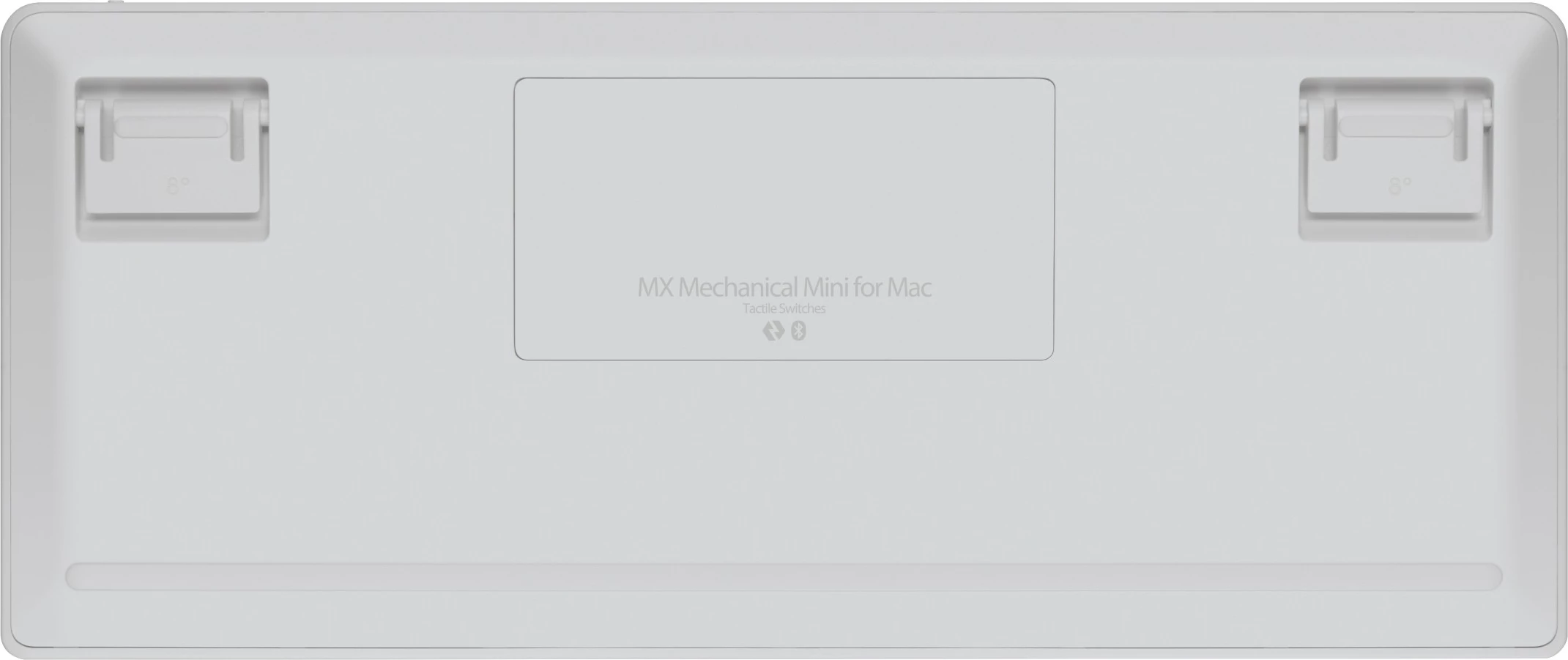 Tastierë mekanike Logitech MX Mechanical Mini për Mac, Wireless, Bluetooth, LED, Gri, Bardhë