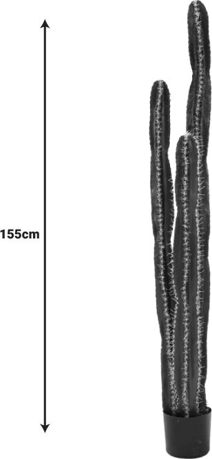 Bimë dekorative kaktus në vazo, Inart, e gjelbër, pp, H155cm