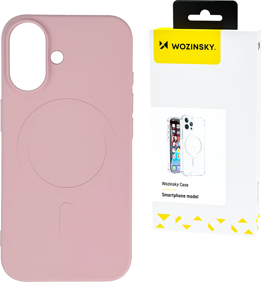 Mbështjellës silikon Wozinsky për Samsung Galaxy S25 Ultra, MagSafe, Rozë