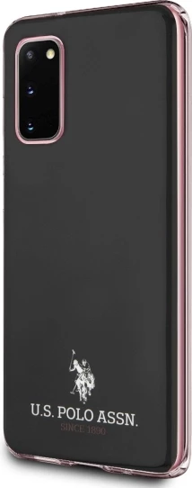 Mbështjellës U.S. Polo Assn. USHCS62TPUBK Shiny për Samsung Galaxy S20, i zi