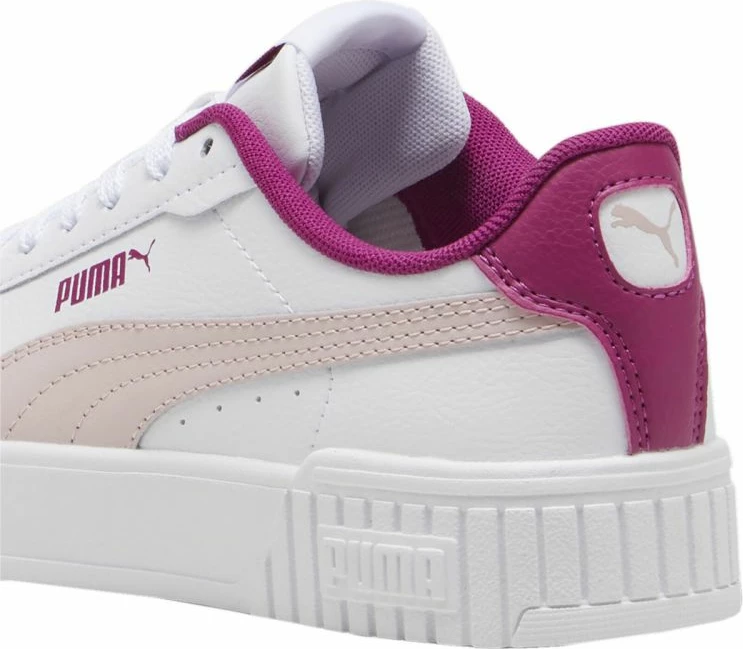 Atlete fëmijë Puma, të bardha dhe rozë