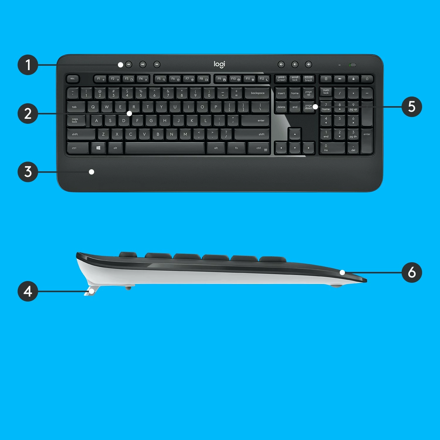 Set maus dhe tastierë Logitech MK540 Advanced, Wireless, QWERTY