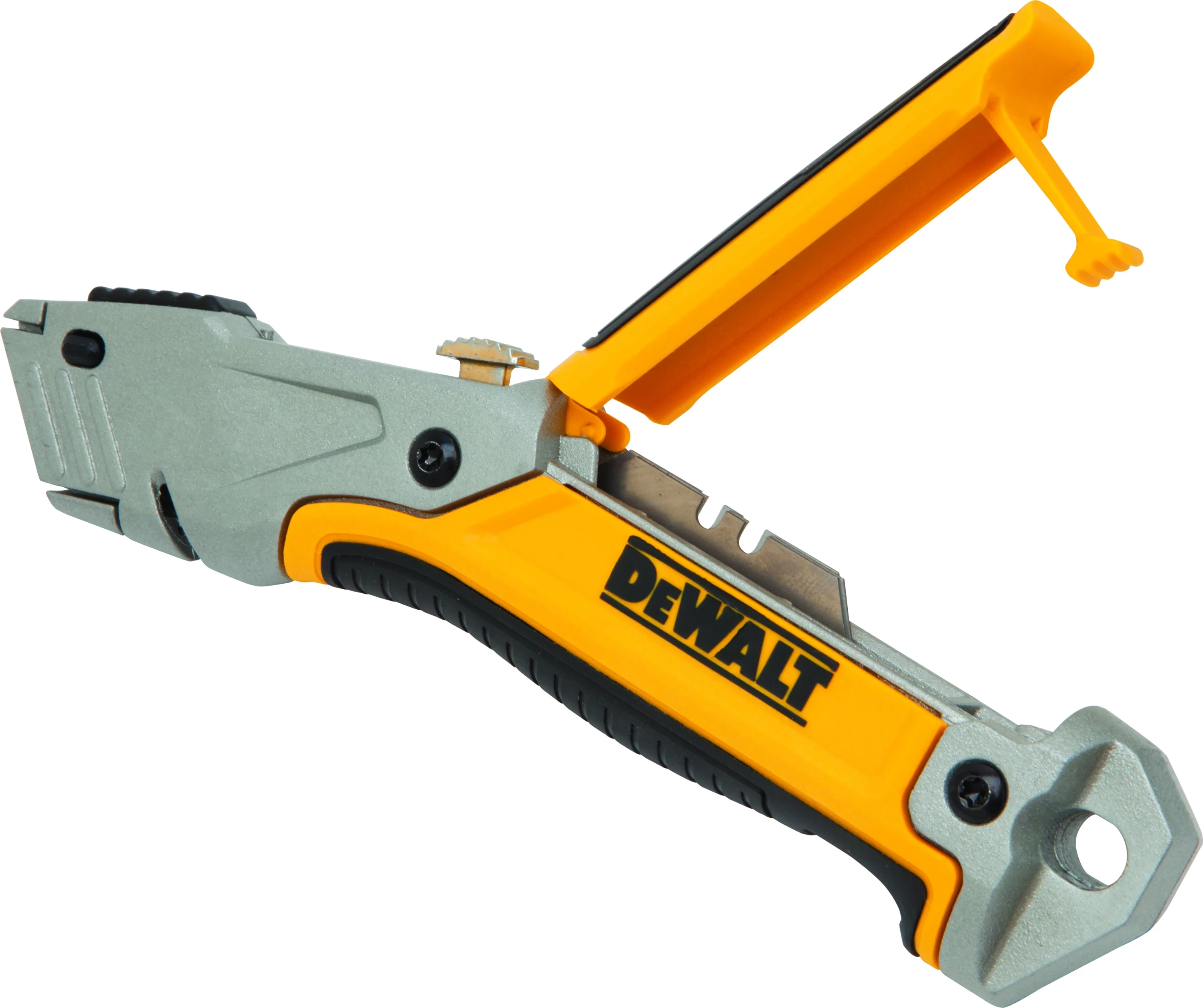 Thikë pune Dewalt DWHT10046-0 me teh të zëvendësueshëm, 3x teh, verdhë/zezë