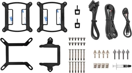 Kasë ftohëse uji Thermaltake Floe Ultra 360 RGB, 3 ventilatorë, ekran LCD, e zezë