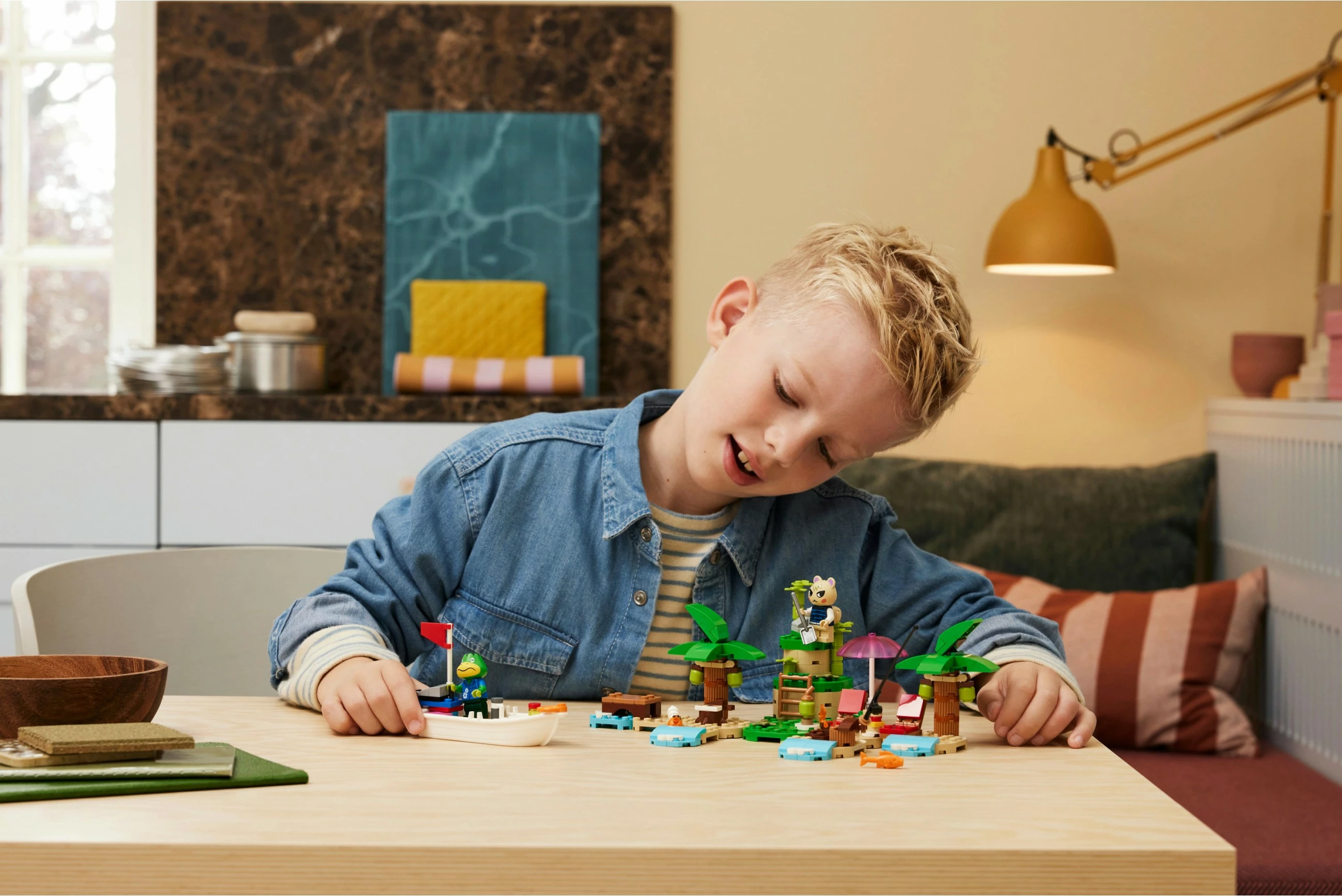 Set ndërtimi LEGO Animal Crossing Kapp'n's Island Boat Tour 233 pjesë, multingjyrësh