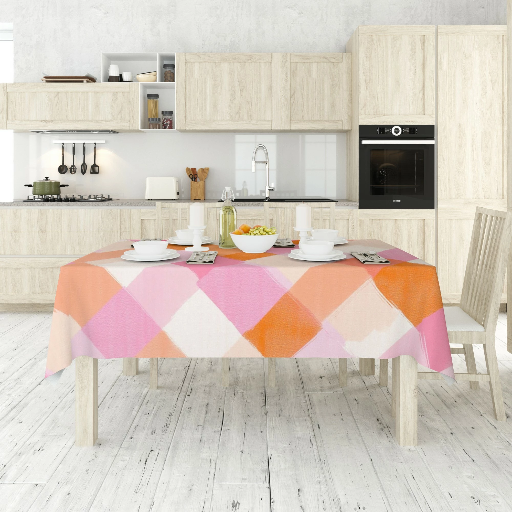 Mbulesë tavoline Hermia, Asr-tblclt25-11, 140x140cm