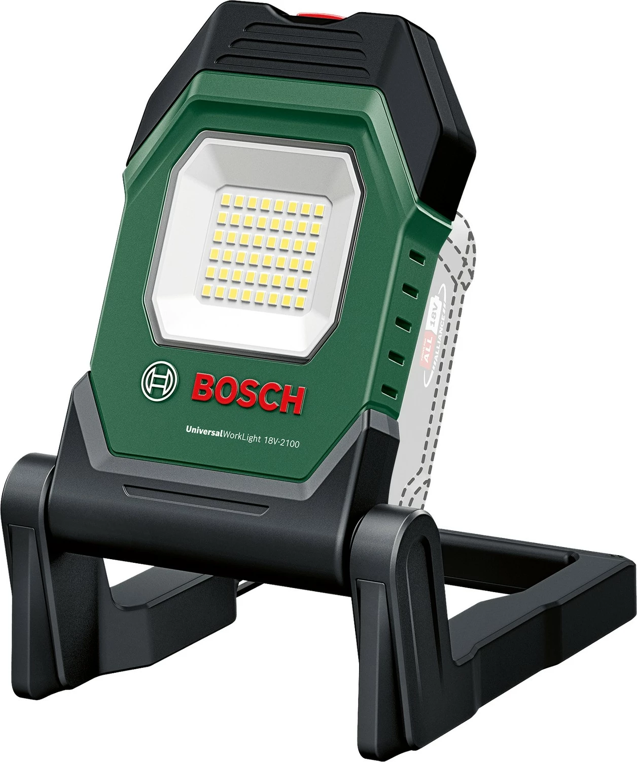 Dritë pune Bosch Universal Light 18V-210, portative, 1500 mAh, e zezë/gjelbër