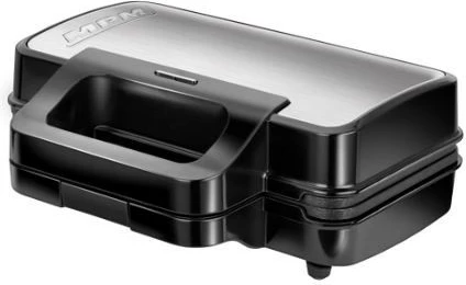 Tostier 3-në-1 MPM MOP-43M, pllaka të ndërrueshme, 1000W, Inox, zi/argjendtë