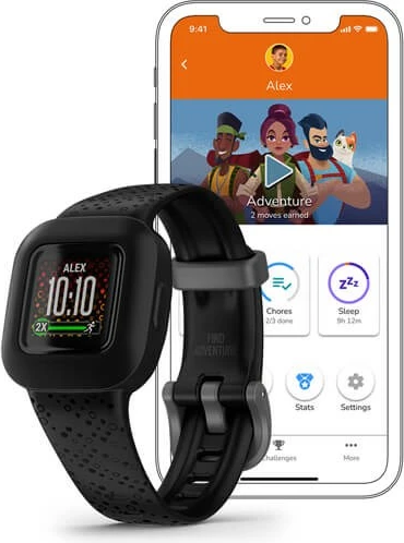 Smartband Garmin Vivofit Jr. 3, 1.4 cm, i zi