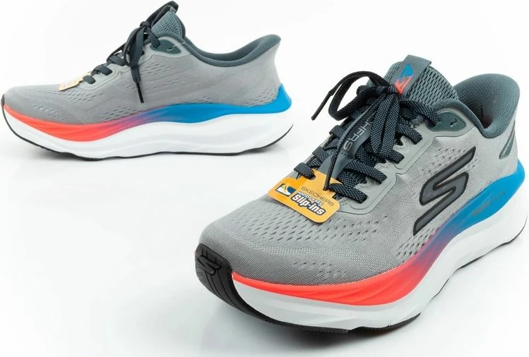Atlete për meshkuj Skechers Max Run Slip-Ins, gri