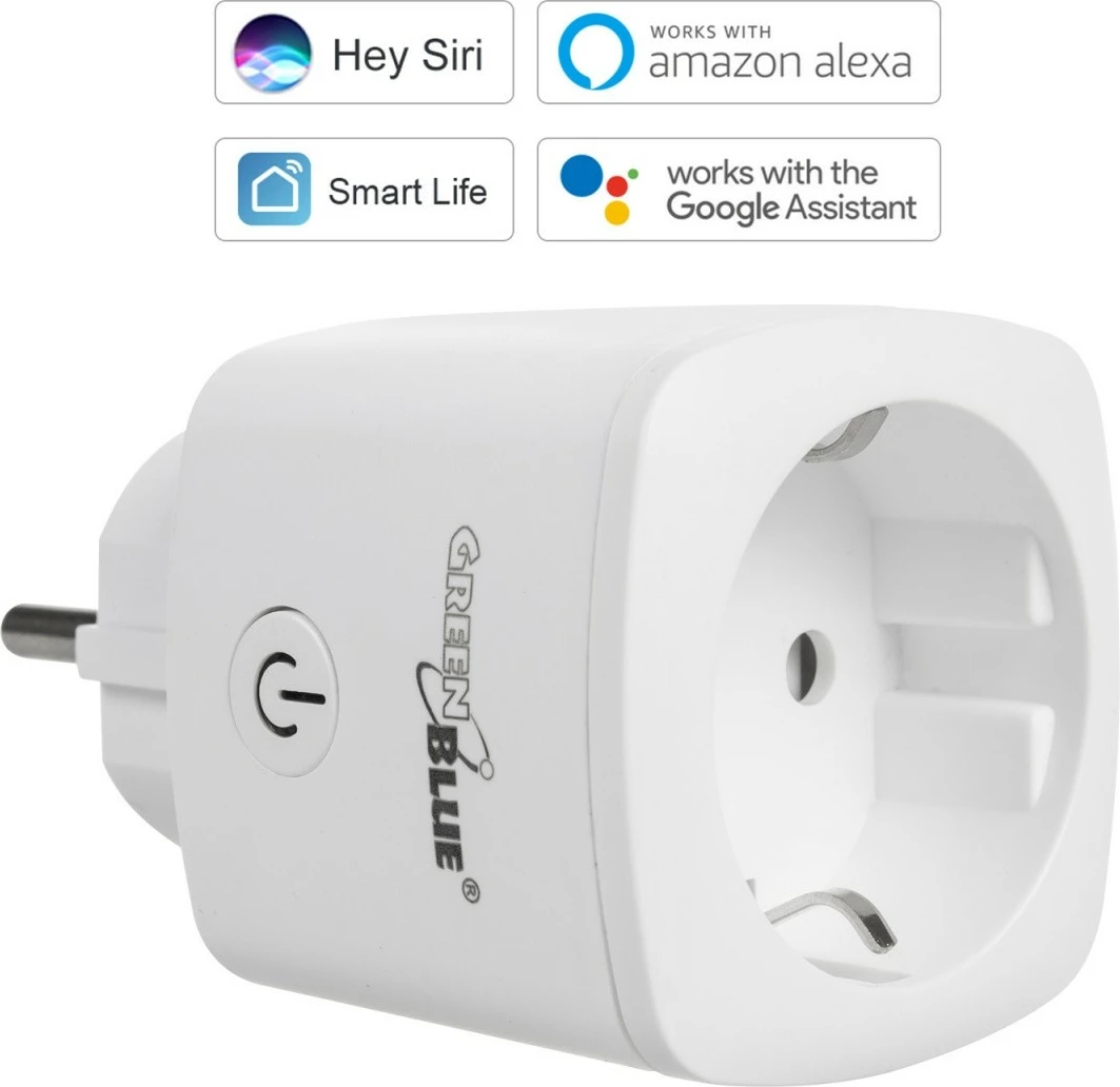 Prizë smart GreenBlue GB720F, WiFi, kontroll me aplikacion, matje energjie, e bardhë