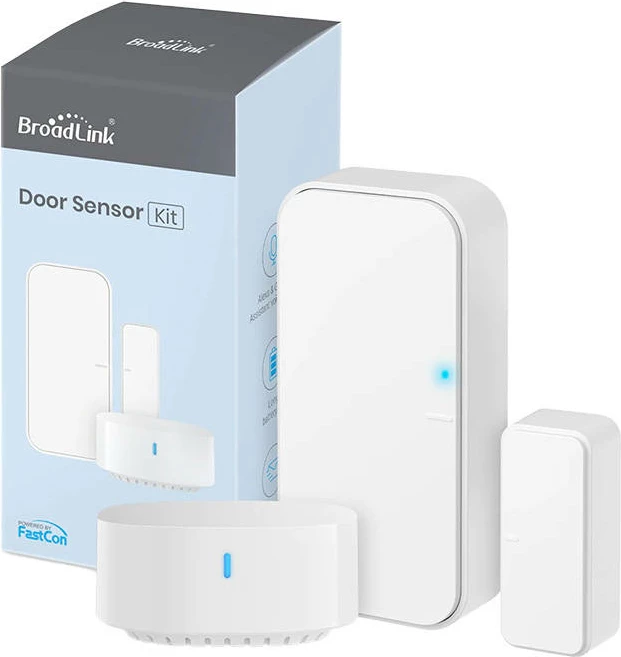 Sensor dere i mençur BroadLink DS4-FC me S3 HUB, i bardhë