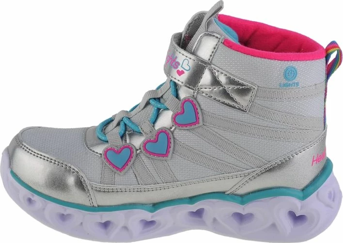 Atlete fëmijësh Skechers, argjendi