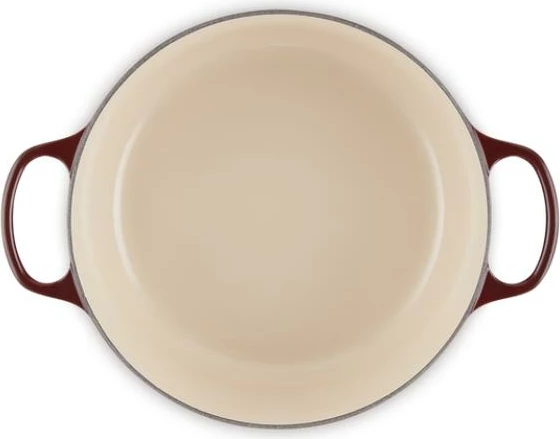 tenxhere gize e rrumbullakët, Le Creuset, Signature 28 cm, Rhone e kuqe