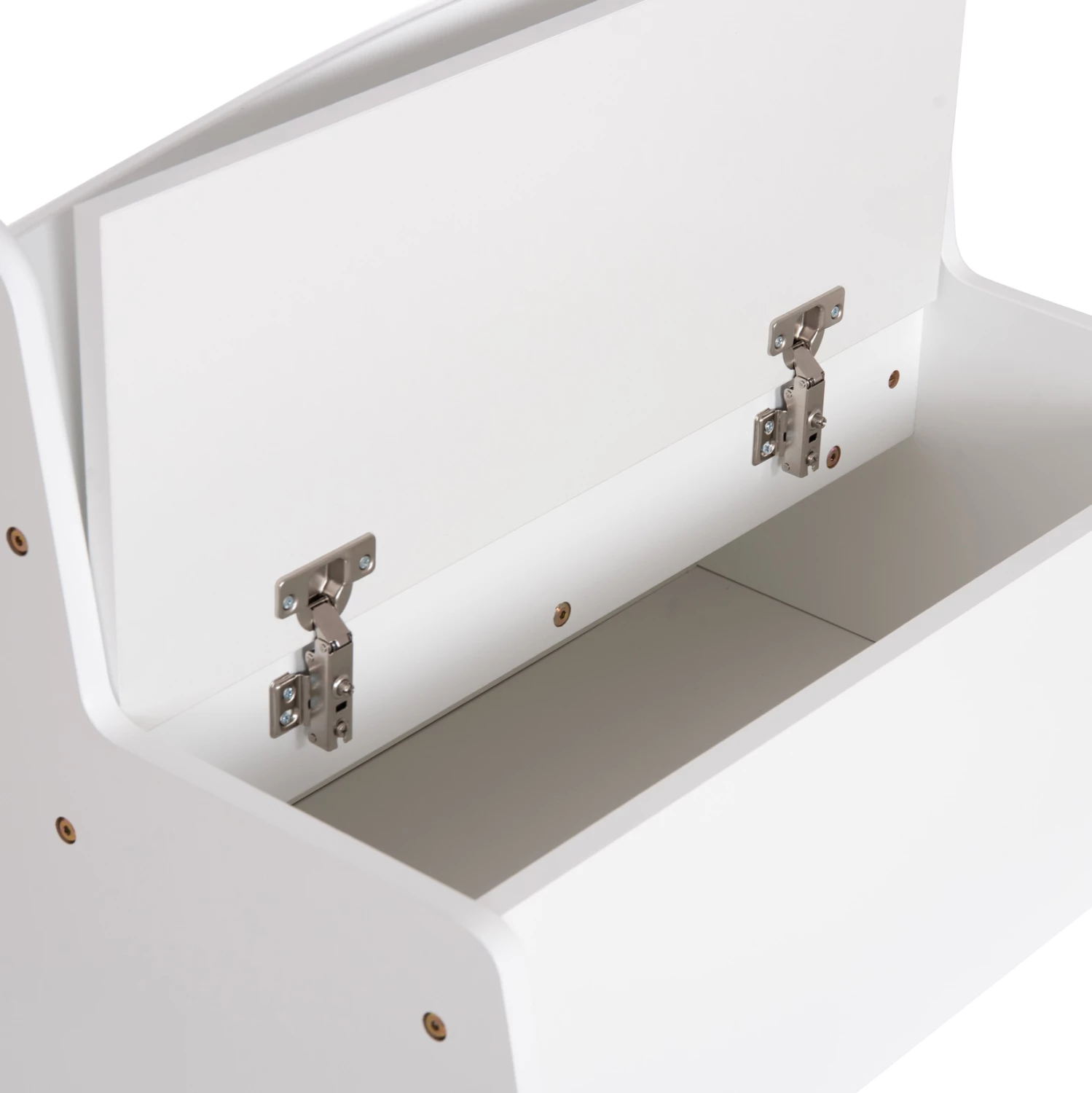 Bankë për fëmijë me hapësirë për ruajtje, stil Montessori, e bardhë, RICKI FH18342.03, 63x43x47cm