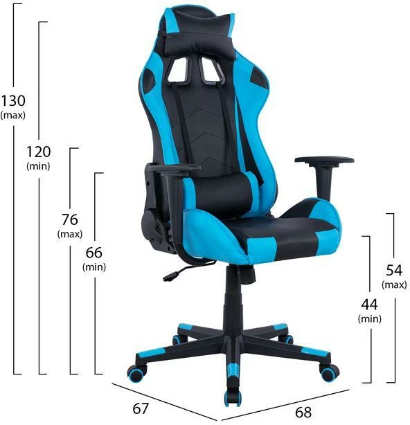 Karrige gaming, e zezë/ kaltër