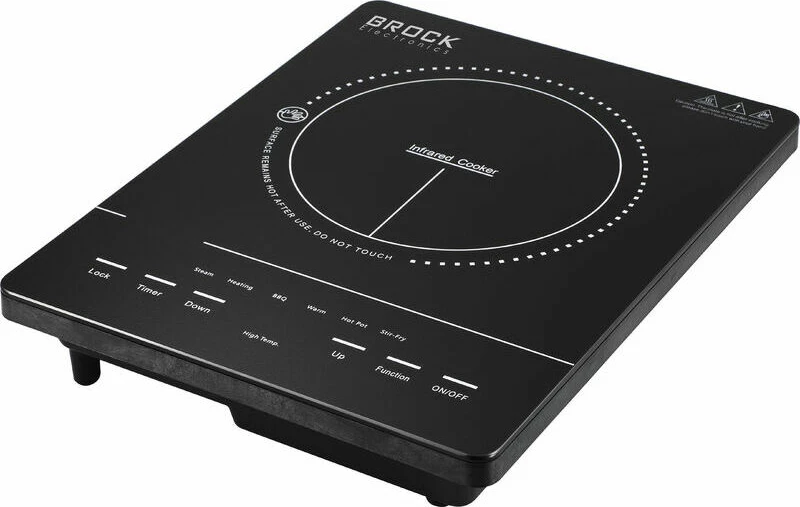 Pllakë gatimi infra të kuqe Brock HPI 5001 BK 2000W touch/LED 280×360 mm e zezë