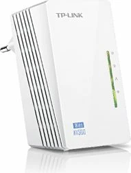 Adapter powerline TP-Link TL-WPA4220 AV600 Wi‑Fi 300Mbps 2xLAN, i bardhë, paketë e vetme