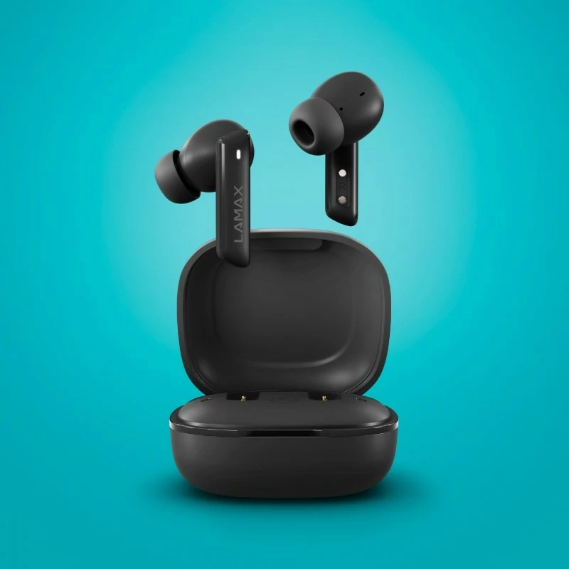Kufje Lamax Clips1 ANC, Bluetooth 5.3, 44 orë bateri, e zezë