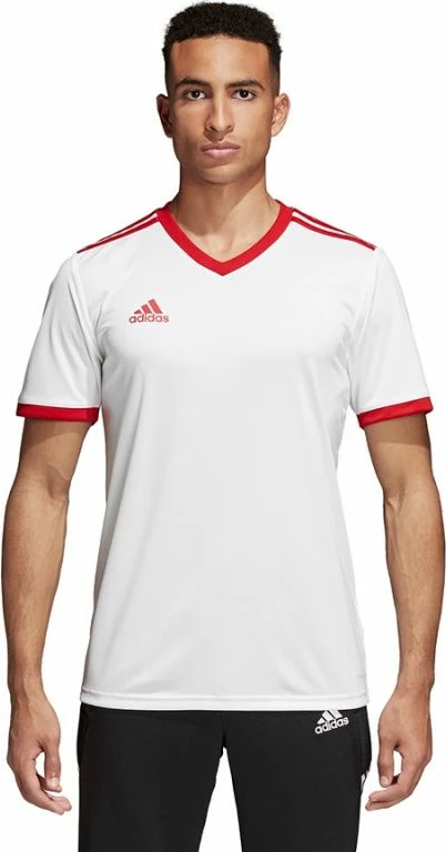 Fanellë futbolli për meshkuj adidas, e bardhë