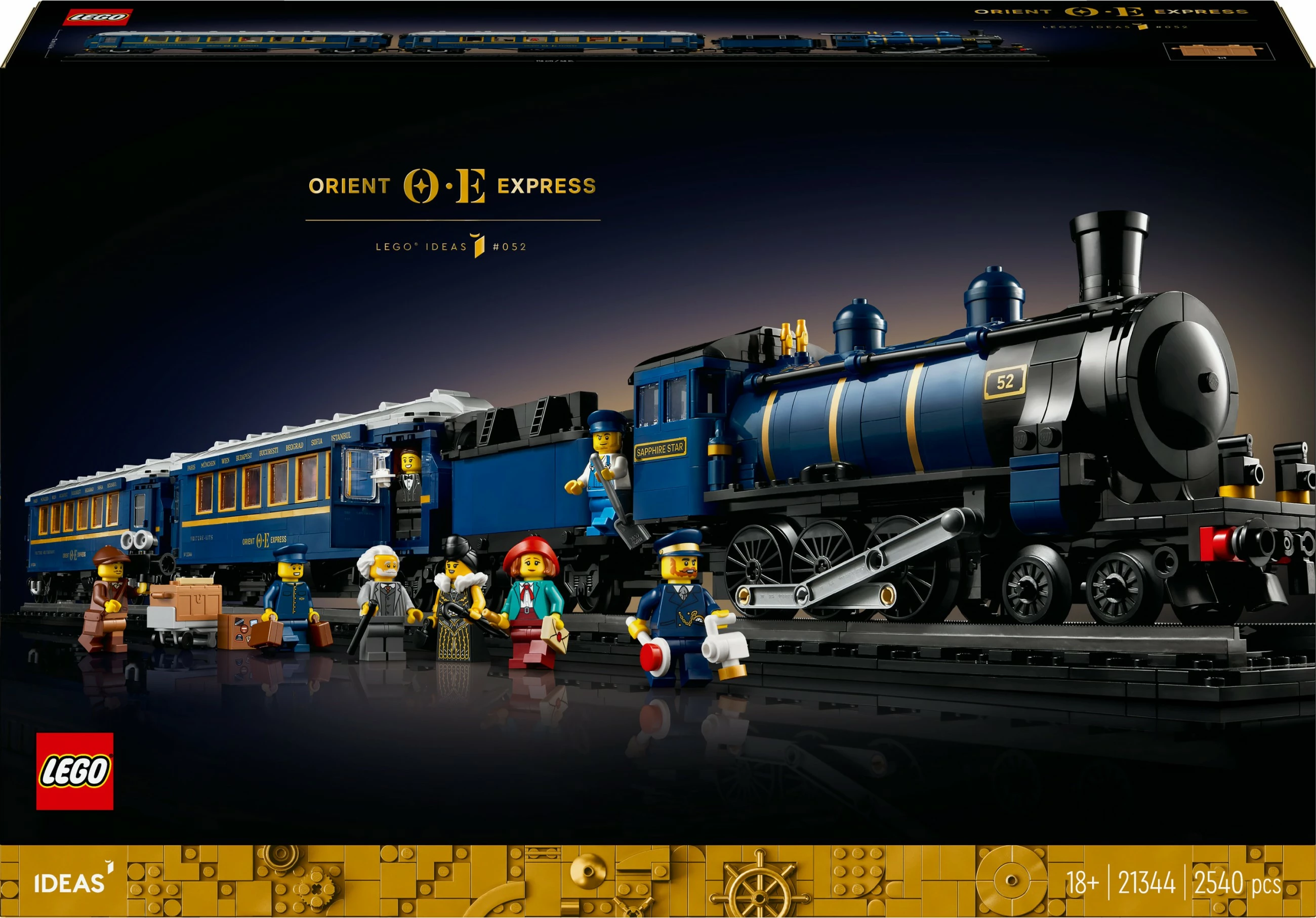 Set ndërtimi LEGO Ideas Orient Express, 2540 pjesë, shumëngjyrësh