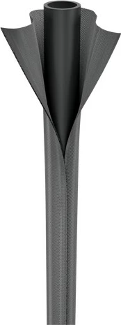 Zorrë kopshti Gardena Liano 15m, tekstil, PVC, 22 bar, zi/gri