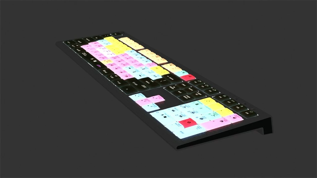 Kasë LogicKeyboard Astra 2 FR për Mac, Pro Tools, shumëngjyrëshe