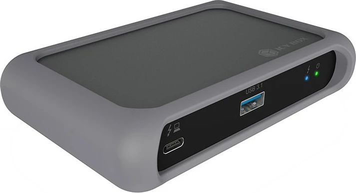 USB hub ICY BOX IB-HUB801-TB4, Thunderbolt 4, 4 porte, 85W, anthracite/black