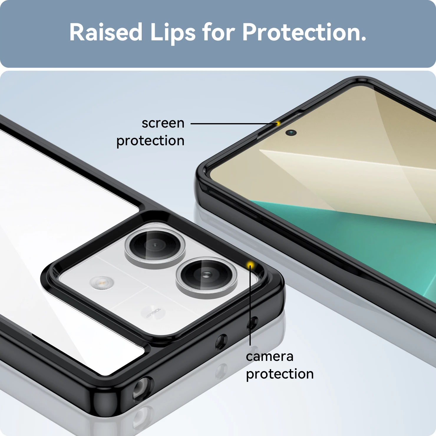 Mbështjellës Hurtel Outer Space për Xiaomi Redmi Note 13 Pro+, i zi