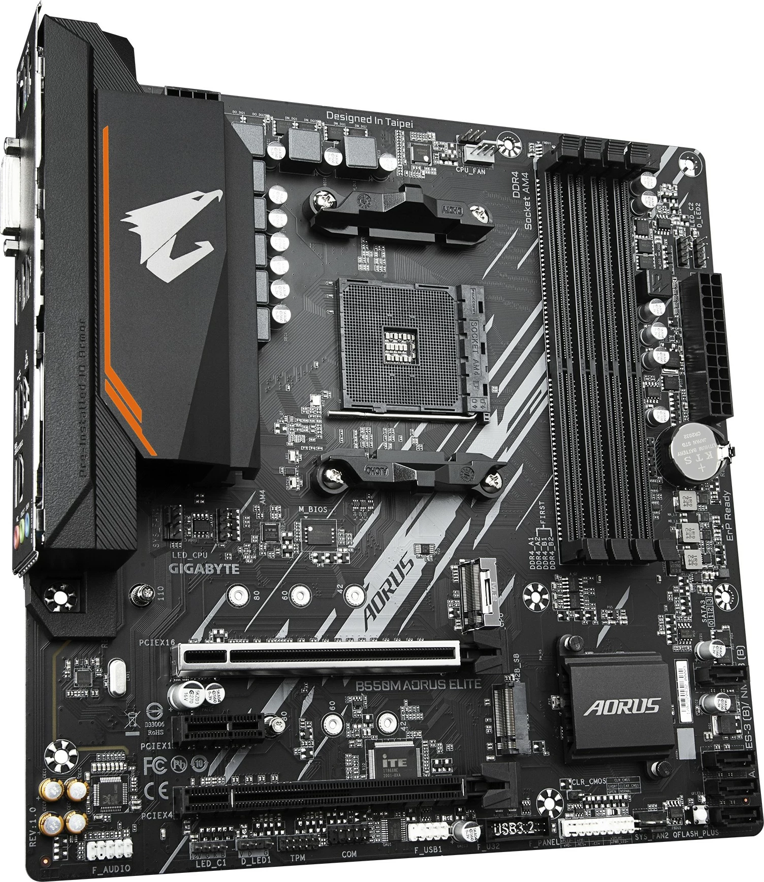 Pllakë amë Gigabyte B550M AORUS ELITE mATX