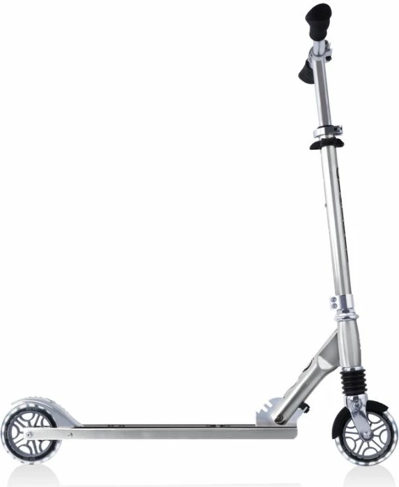 Scooter për fëmijë Globber, me drita, ngjyrë argjendi