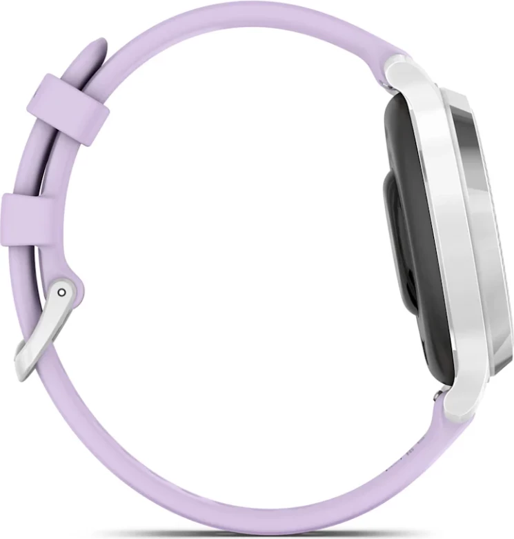 Smartwatch Garmin Lily® 2 Active – Silver with Purple Jasmine Silicone Strap