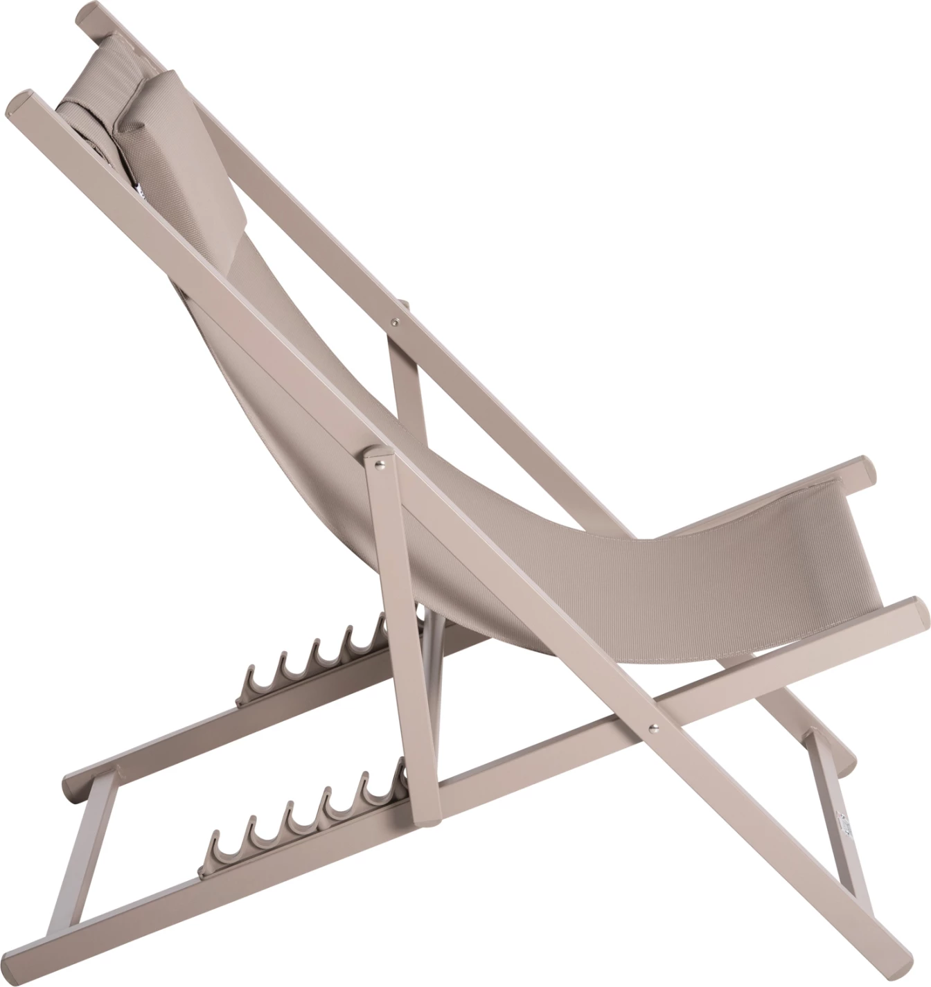 Karrige lounge profesionale KEA FH5076.03 alumin & textilene ngjyrë shampanje 59,5x102,5x94H cm