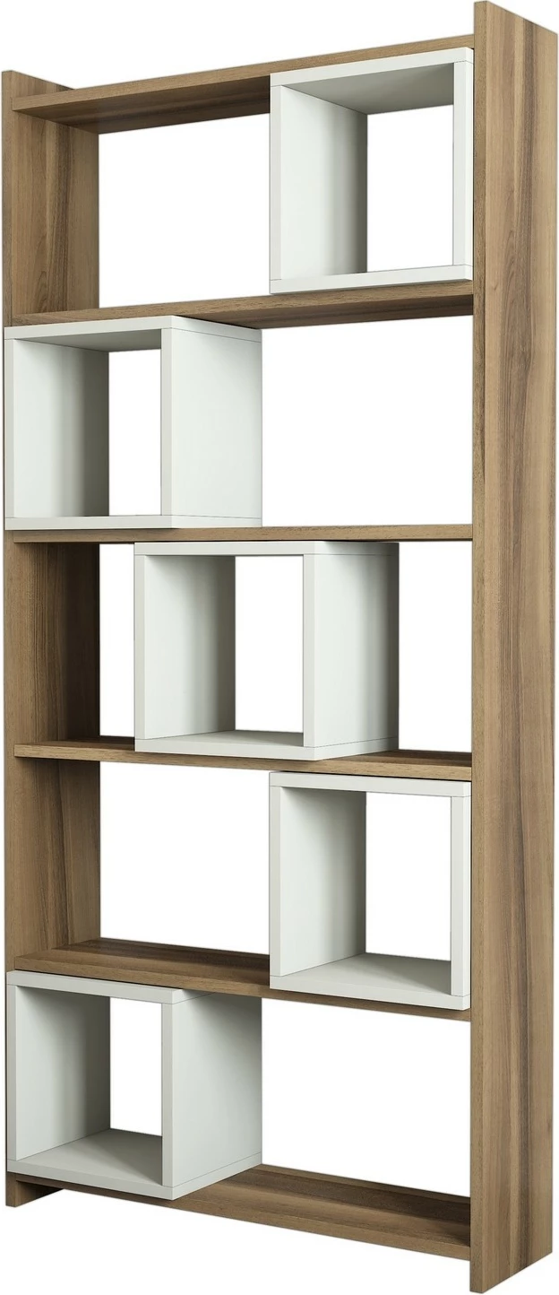 Raft librash Hanah Home, Box, ngjyrë arre dhe krem