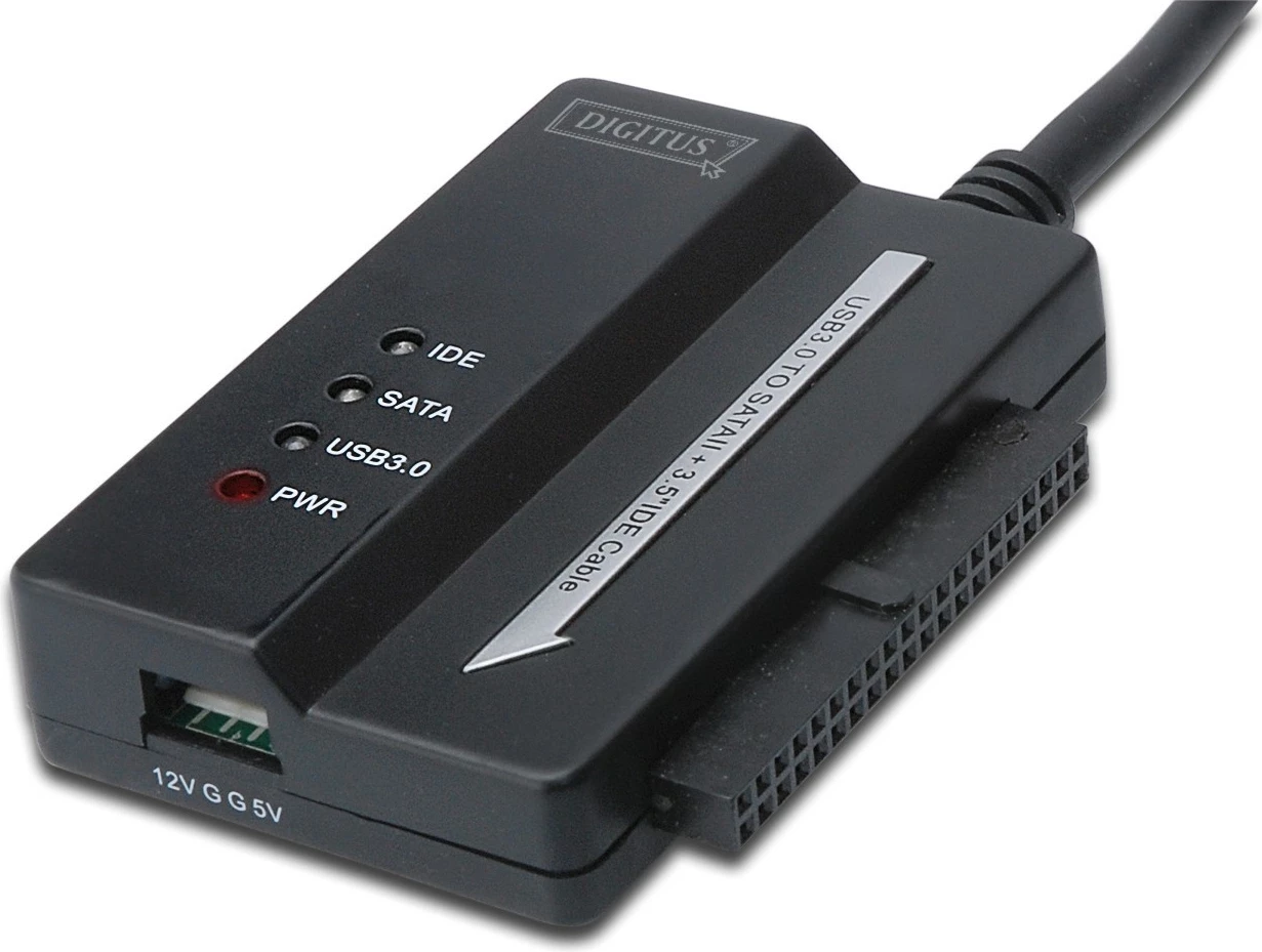 Kabëll USB 3.0 Digitus, IDE & SATA, 5000 Gbit/s, Ngjyrë e zezë