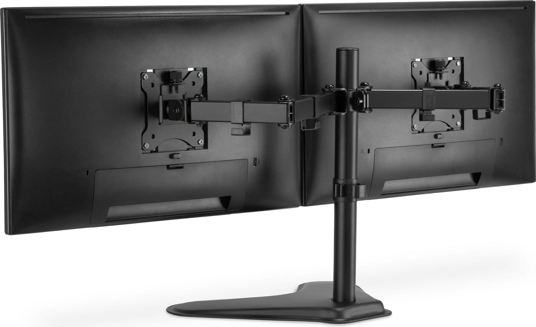 Mbajtës dy monitorësh Digitus universal, 15-32 inç, 8 kg, VESA 75x75/100x100, i zi