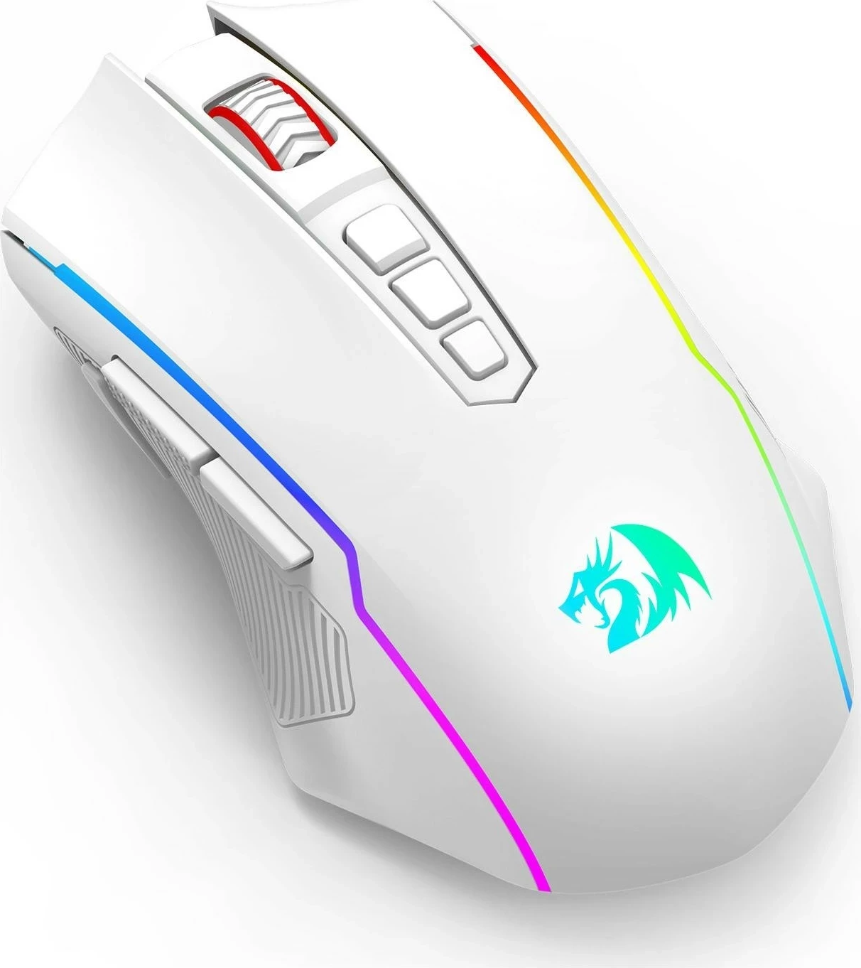 Maus Redragon M914W-RGB NIX, RGB, wireless, 5000 DPI, bardhë