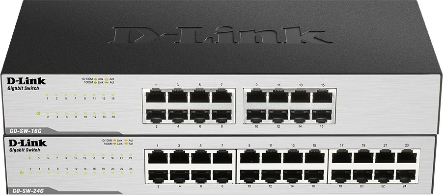 Switch D-Link GO-SW-24G, 24 porte, Gigabit Ethernet, 1U