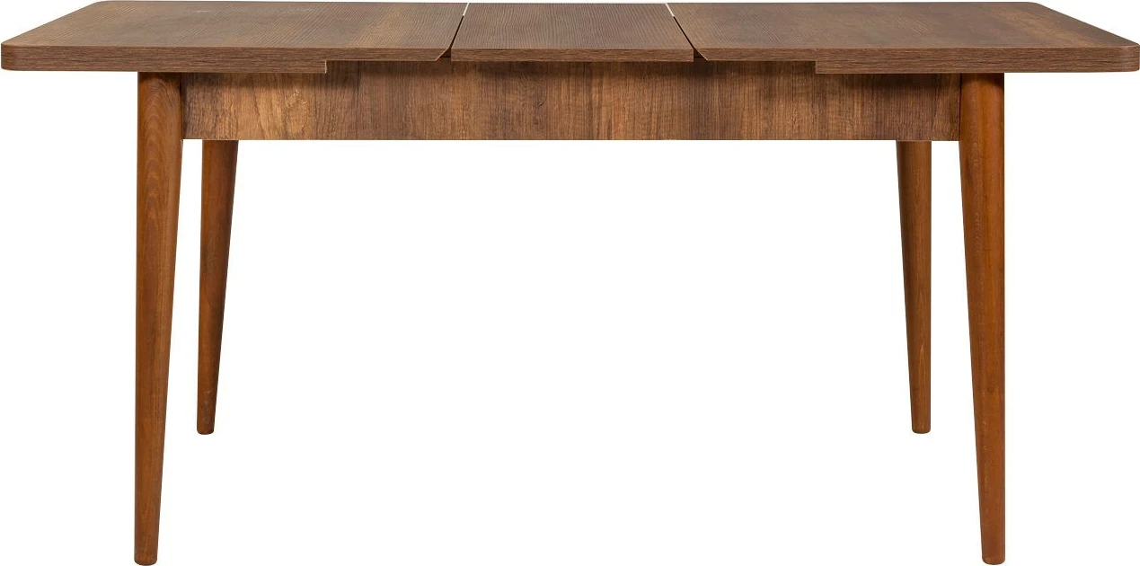 Set tavoline me karrige për ngrënie, i zgjatshëm, Hanah Home, ngjyrë arre dhe gur, 5 pjesë