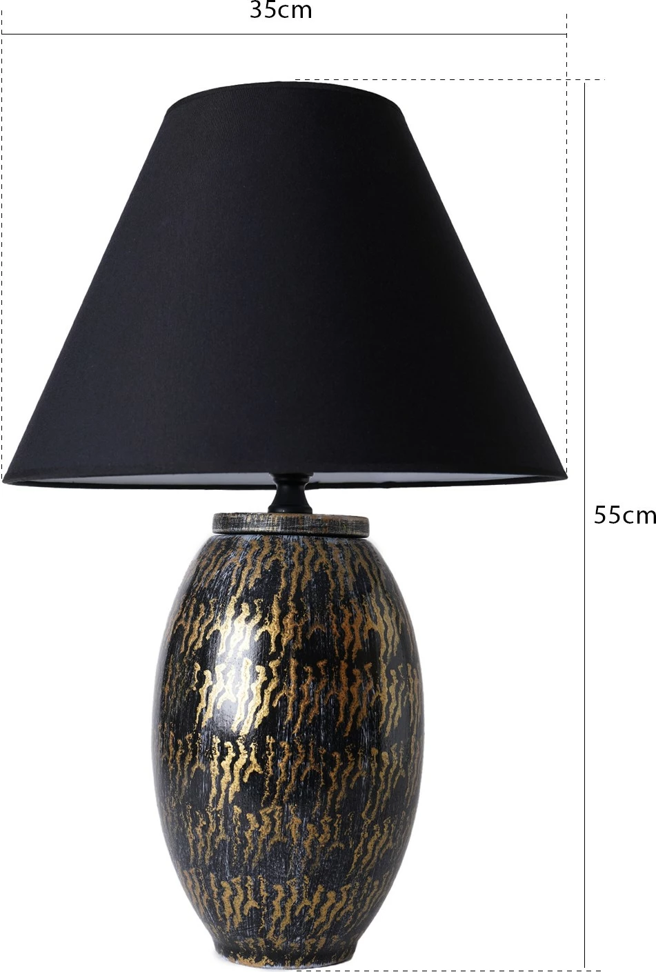 Llambë tavoline Opviq, YL575, ngjyrë ari dhe e zezë