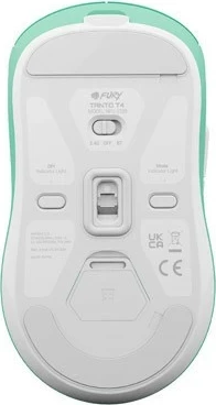 Maus wireless Fury Tanto T4, 12000 DPI, 7 butona, miętowa