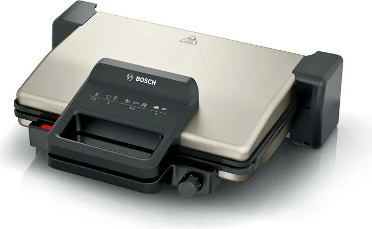 Grill elektrik Bosch TCG3302, 2000 W, qeramikë, argjendtë