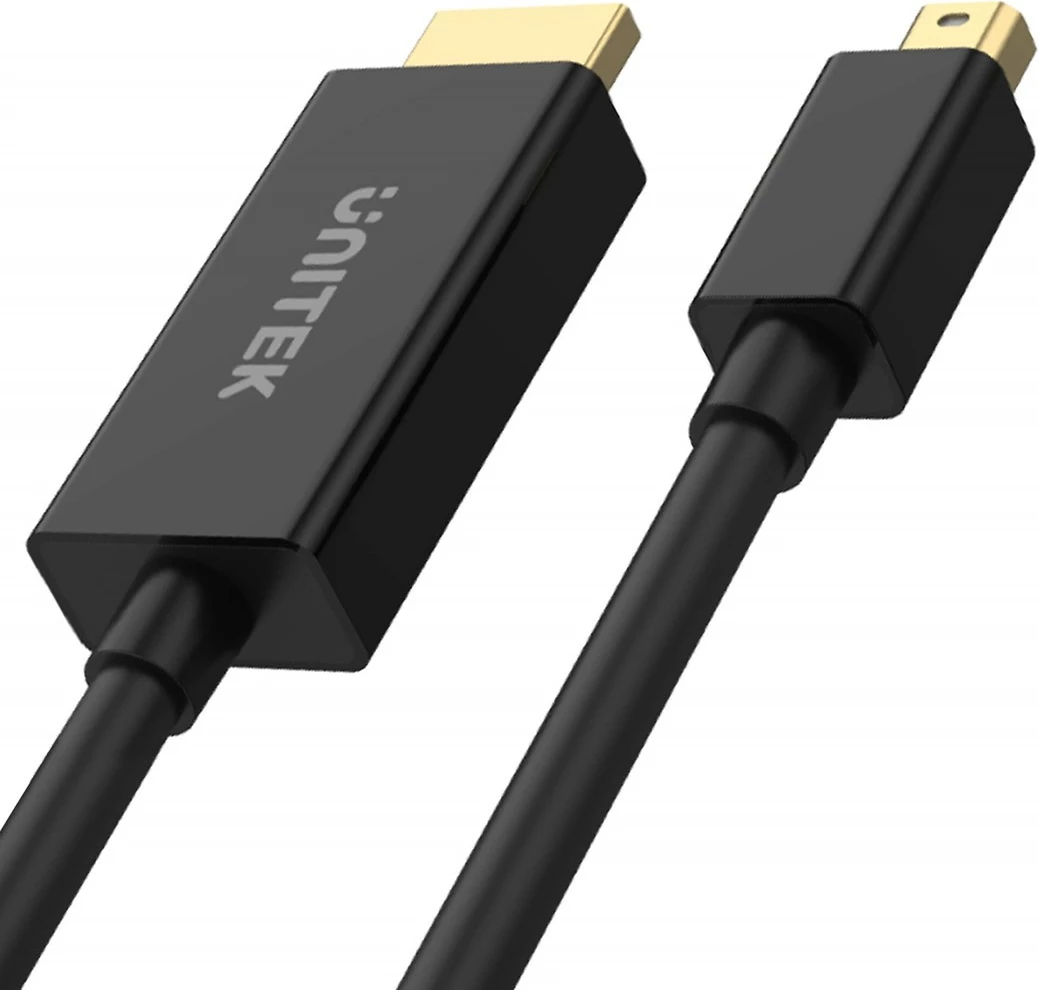 Kabllo përshtatëse Unitek, V1152A, miniDP-HDMI, 30 Hz, 2 m, e zezë