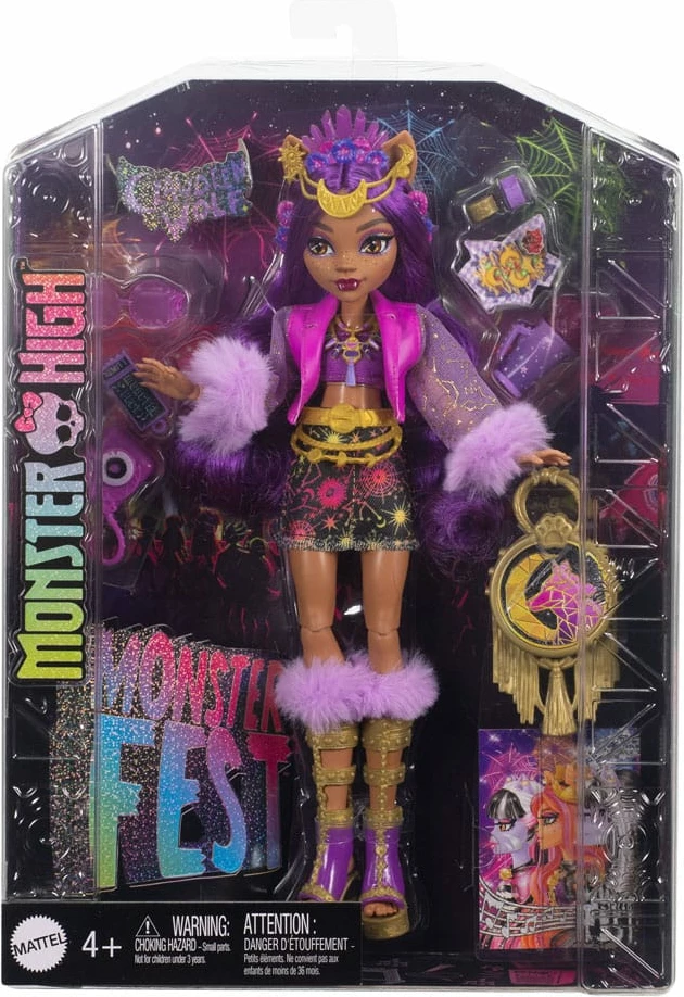 Kukull Clawdeen Wolf Monster High Monster Fest, 25 cm